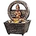 Newport coast collection Small Tranquil Buddha LED Water Fountain 7.2