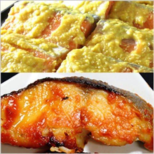 Amazon サーモン専門店岩松 キングサーモン西京漬け 4切 銀だら味噌漬け 4切 漬け魚ギフト 岩松水産 漬け 酢〆魚 通販