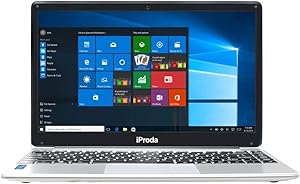iProda Laptop, 14.1 Inch Notebook (Intel Core i3-6157U 2.4GHz, 8GB RAM, 256GB SSD, Windows 10 Professional) with 1080P FHD Display, Lightweight, Webcam, HDMI, WiFi, Bluetooth, for Work & Entertainment
