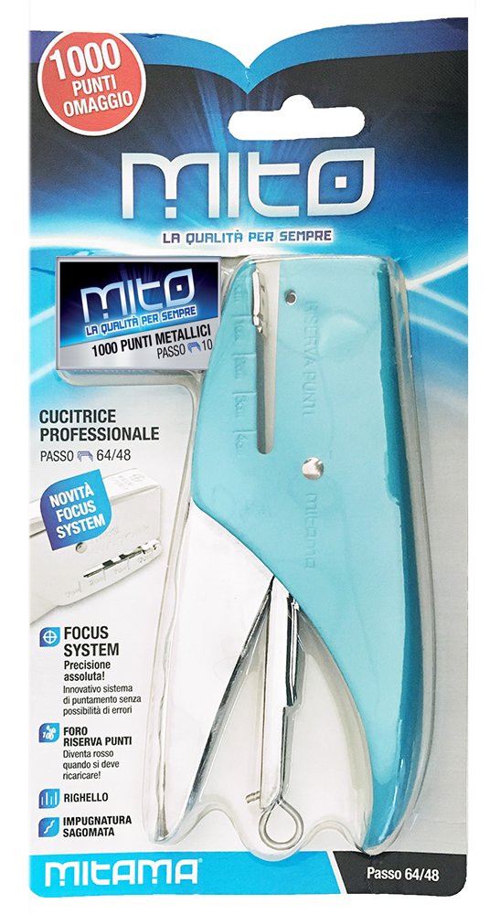 Mitama 61612 Professional Stapler, 16 cm x 7.5 cm, Pack of 12