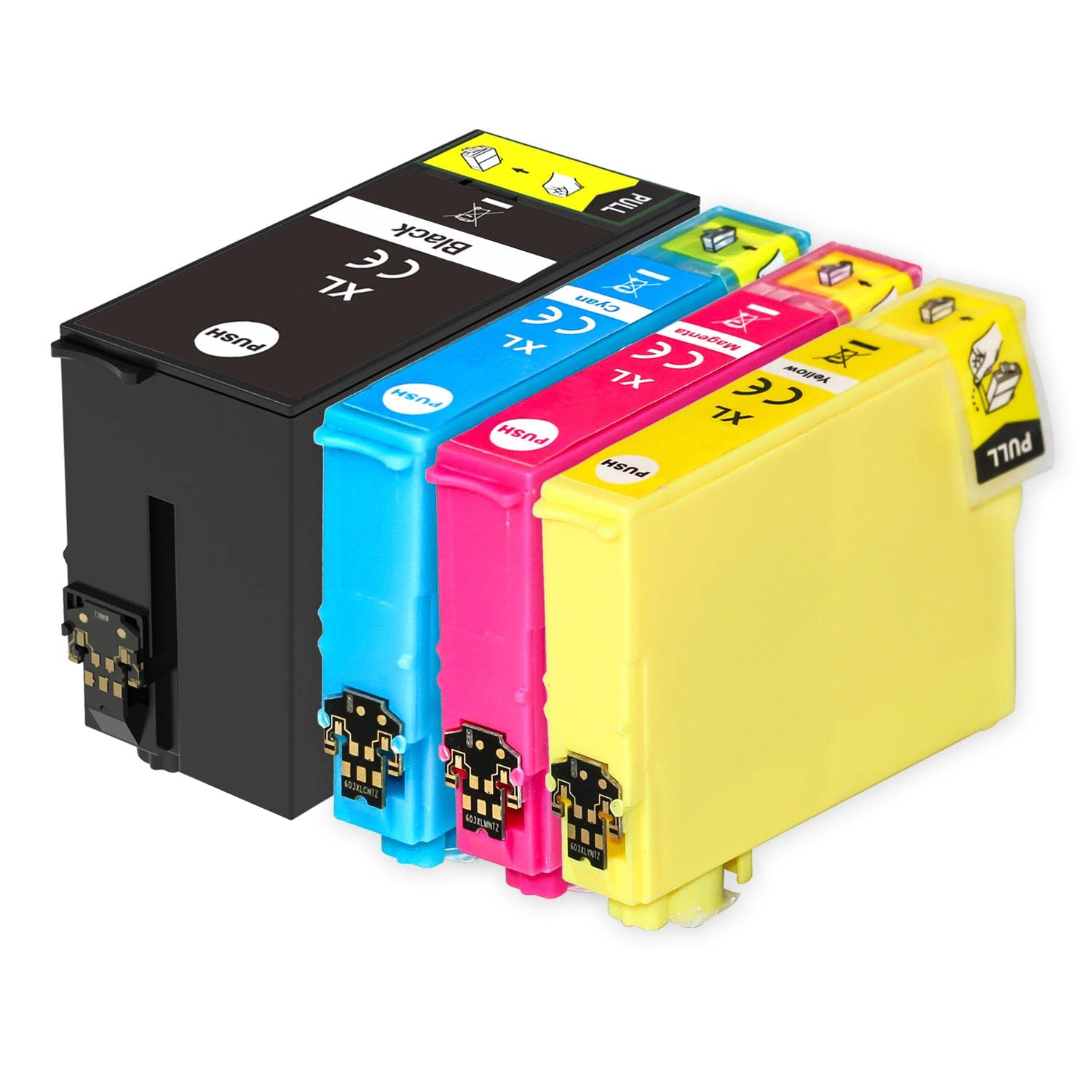 Go Inks 1 Set of 4 Ink Cartridges to replace Epson T2715 (27XL Series) Compatible/non-OEM for Epson Workforce Printers (4 Inks)