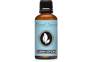 Eternal Essence Oils Clean Cotton 30ml Premium Fragrance Oil - for Candle, Soap Making, Aromatherapy, Diffusers, Home Care, & Humidifiers