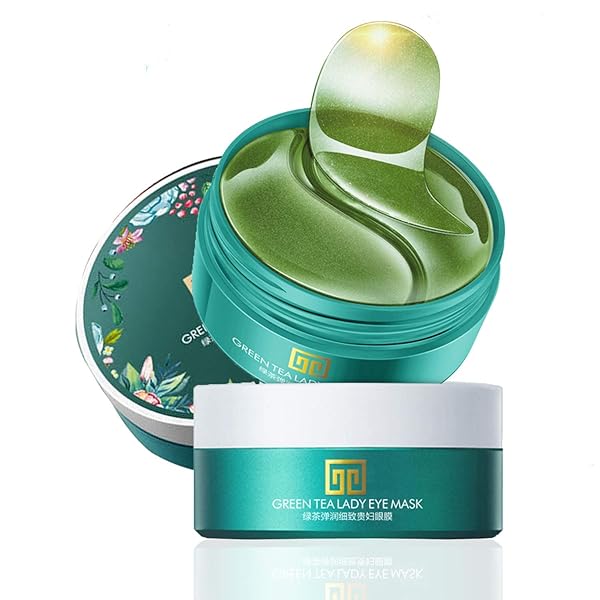 BAINTA UNDER EYE MASK, COLLAGEN EYE MASK 60 PCS, GREEN TEA EXTRACT UNDER EYE PATCHES, MASK FOR PUFFY EYES, UNDEREYE DARK CIRCLES TREATMENTS, UNDER EYE PADS, ANTI-WRINKLE GEL PADS