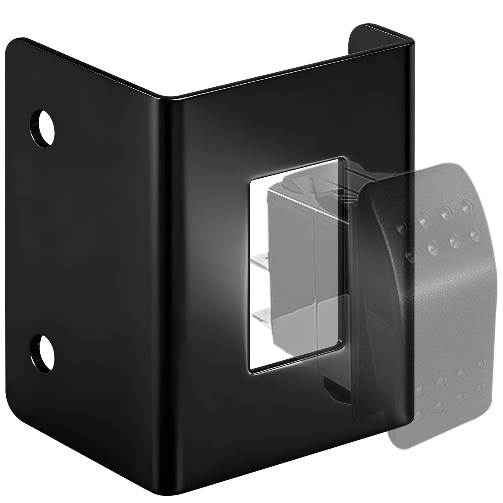 Photo 1 of 3014188 Rocker Switch Mounting Bracket for 12 Volt Double Momentary & Truck, Trailer, Bus Toggle Housing (Used With 3014187, Not Included), Hole 1-7/16" x 13/16"