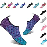 YALOX Water Shoes Women's Men's Outdoor Beach Swimming Aqua Socks Quick-Dry Barefoot Shoes Surfing Yoga Pool Exercise