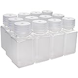 EISCO - Pack of 12, 60mL Square Polypropylene