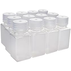 EISCO - Pack of 12, 60mL Square Polypropylene