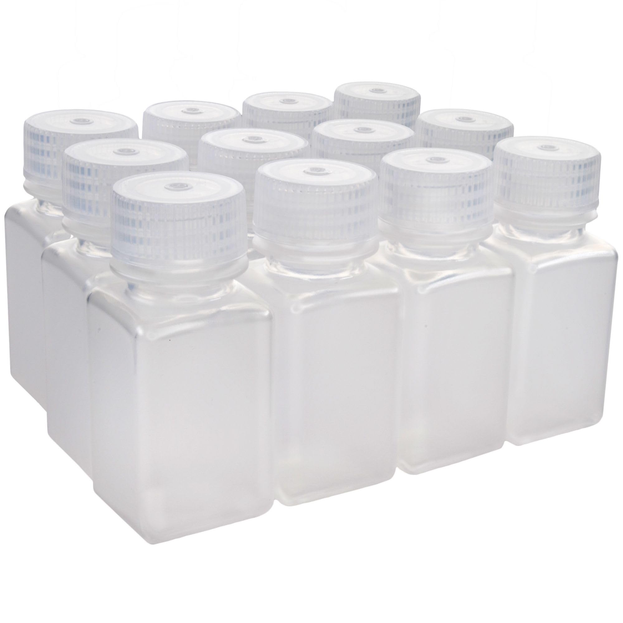 EISCO - Pack of 12, 60mL Square Polypropylene
