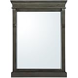 Home Decorators Collection Naples 32 in. L x 24 in. W Wall Hung Mirror in Distressed Grey