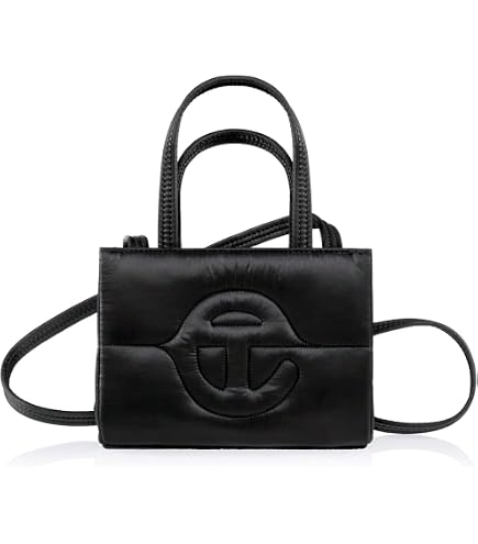 Amazon.com: TELFAR Medium Shopping Bag - Black Patent : Clothing