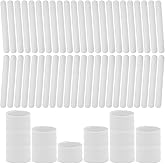 YSBJKWCF 50PCS Silicone Slap Bracelets for Kids - Bulk DIY Craft Project Party Favors, Customizable Snap Bands for Birthdays, Halloween, Christmas, Classroom Prizes & Holiday Gifts (White)