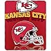 NFL Kansas City Chiefs Gridiron Fleece Throw, 50-inches x 60-inches