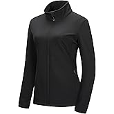 33,000ft Women's Lightweight Softshell Jacket Fleece Lined Windbreaker Waterproof Warm Jacket for Running Golf Hiking