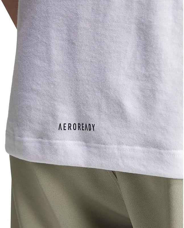 Hombre Workout Logo tee, White/Black, M