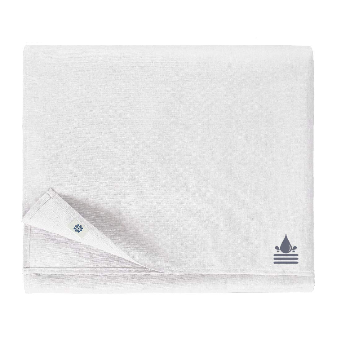 Linen & Cotton Tablecloth Waterproof Adele -100% Linen, White (147 x 200 cm) Water Stain Dirt Resistant Table Linen Cloth Cover Oilcloth Easy Care Anti Slip for Home Garden Outdoor Patio Summer Party