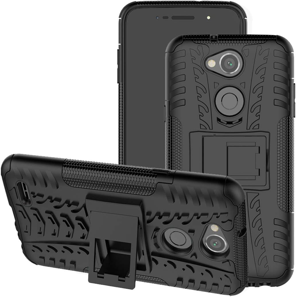 XPower 3 Case,X Power 3 Case, Viodolge [Shockproof] Rugged Dual Layer Protective Phone Case Cover with Kickstand for LG X Power 3 / LG X5 2018 / LG X Charge 2 (Black)