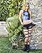 iHeartRaves Fishnet Mini Rave Dance Skirt (Small/Medium, Black)