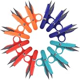 UCEC 12 Pack 4.7 Inch Thread Snips Crochet Sewing Scissors Yarn Scissor DIY | Small Fabric Scissors &amp; Mini Thread Scissors for Sewing, Knitting, Crochet &amp; Crafting, Clipper Nippers for Thread Cutting