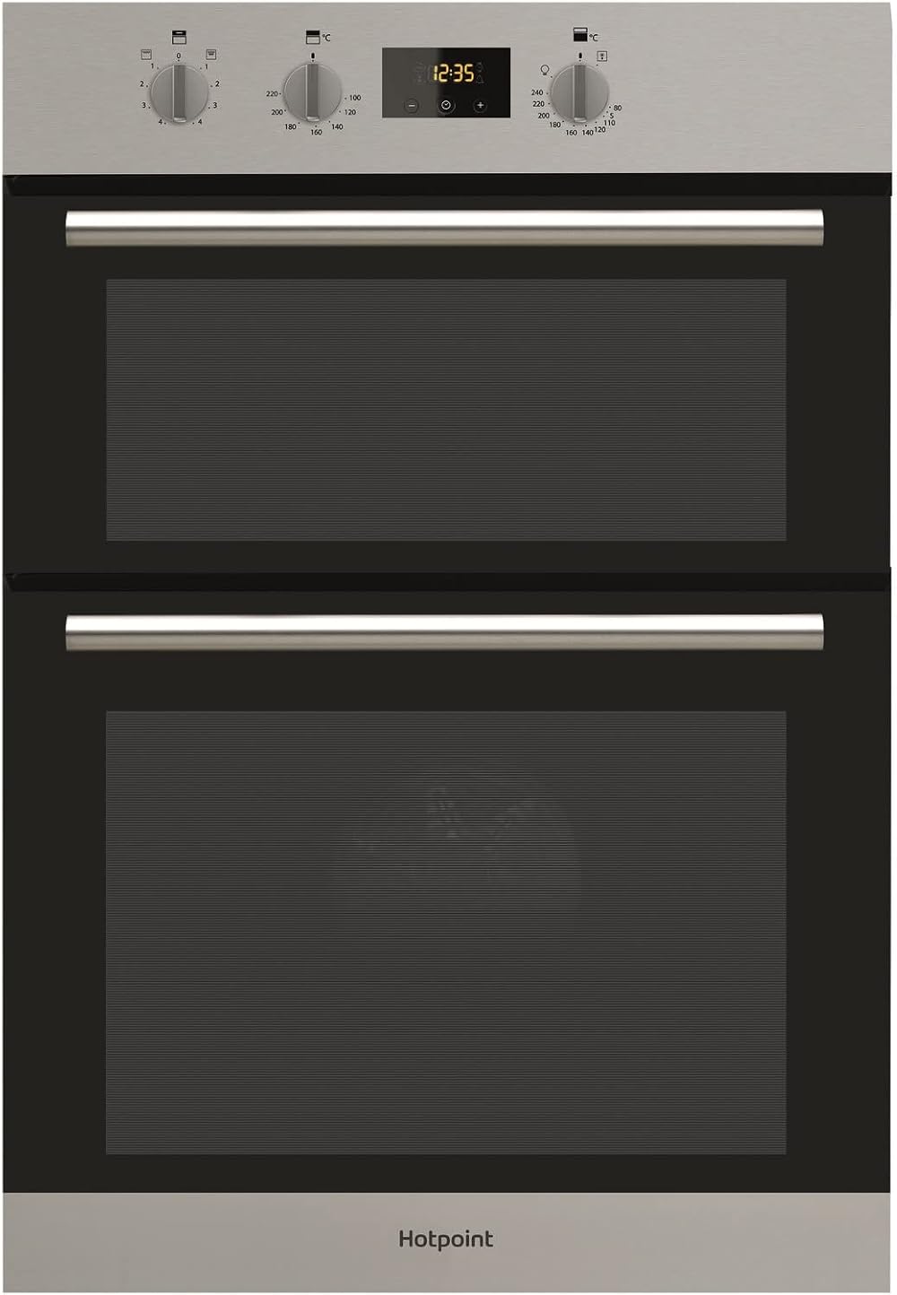 Hotpoint Newstyle Electric Built In Double Oven Stainless Steel