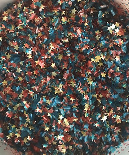 EDIBLE GLITTER PATRIOTIC USA 1/4 Oz- Ounce Used cakes, cupcakes,flakes, cookies By OH! SWEET ART - Thumbnail 4
