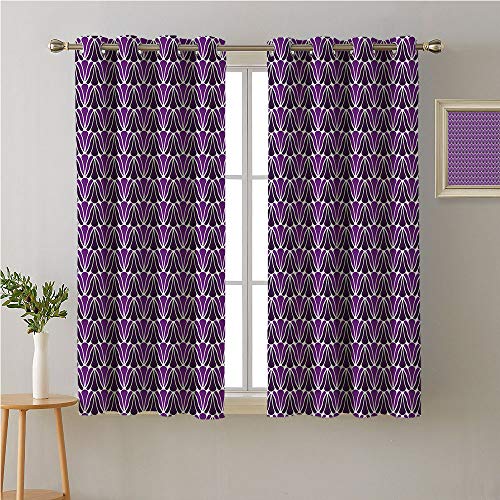Jinguizi Art Deco Grommet Curtain Kids Lilac Tones Classic