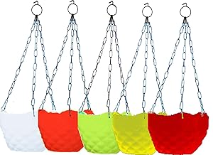 Khoji Diamond Hanging Pots (Multicoour)- Set of 5