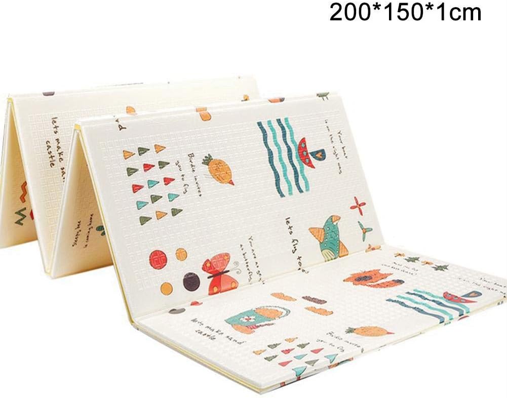 Ezizb Tapis De Jeu Pour Bebe Enfant Tapis Deveil Et De Jeux Pour Bebe Tapis Pliable En Mousse Antiderapant Impermeable Appliquer A Linterieur Et Lexterieur Non Toxique Tapis De Jeux Et D Eveil