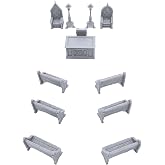 EnderToys Chapel Chattels by Printable Scenery, 3D Printed Tabletop RPG Scenery and Wargame Terrain 28mm Miniatures