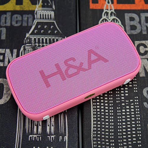 Pocket Portable Mini Bluetooth Wireless Stereo Speakers with FM Radio / Microphone / USB Disk / Aux / Micro SD Card for iPhone,iPod,iPad,Computer,Laptop,Smartphone and Other Bluetooth Devices (Pink)