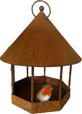 Vogelhaus Vogelfutterhaus Gross Aus Rost Zum Hangen O 25 Cm 30 Cm