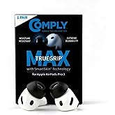 Comply TrueGrip MAX | Premium Memory Foam Replacement Earbud Tips for Apple AirPods Pro Gen 3 | Long Lasting Comfort, MAX Durability, Secure Fit, Superior Noise Isolation| Black (Large) (1 Pair)