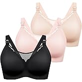 MomWills Nursing Bras for Breastfeeding Comfort Maternity Bras Natural Pregnancy Bras for Women
