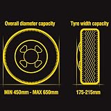 Maypole Universal Wheel Clamp 13-17 Inch for Cars Vans Trailers 175-215 mm view 5