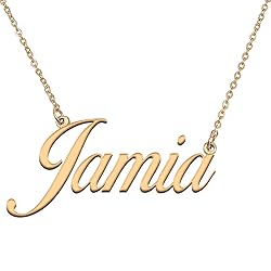 HUAN XUN Customized Custom Simple Any Name Necklace