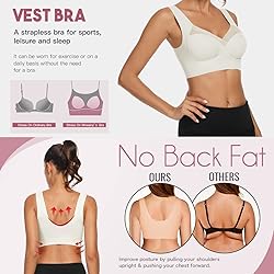 WOWENY Womens Seamless Pullover Bras Comort