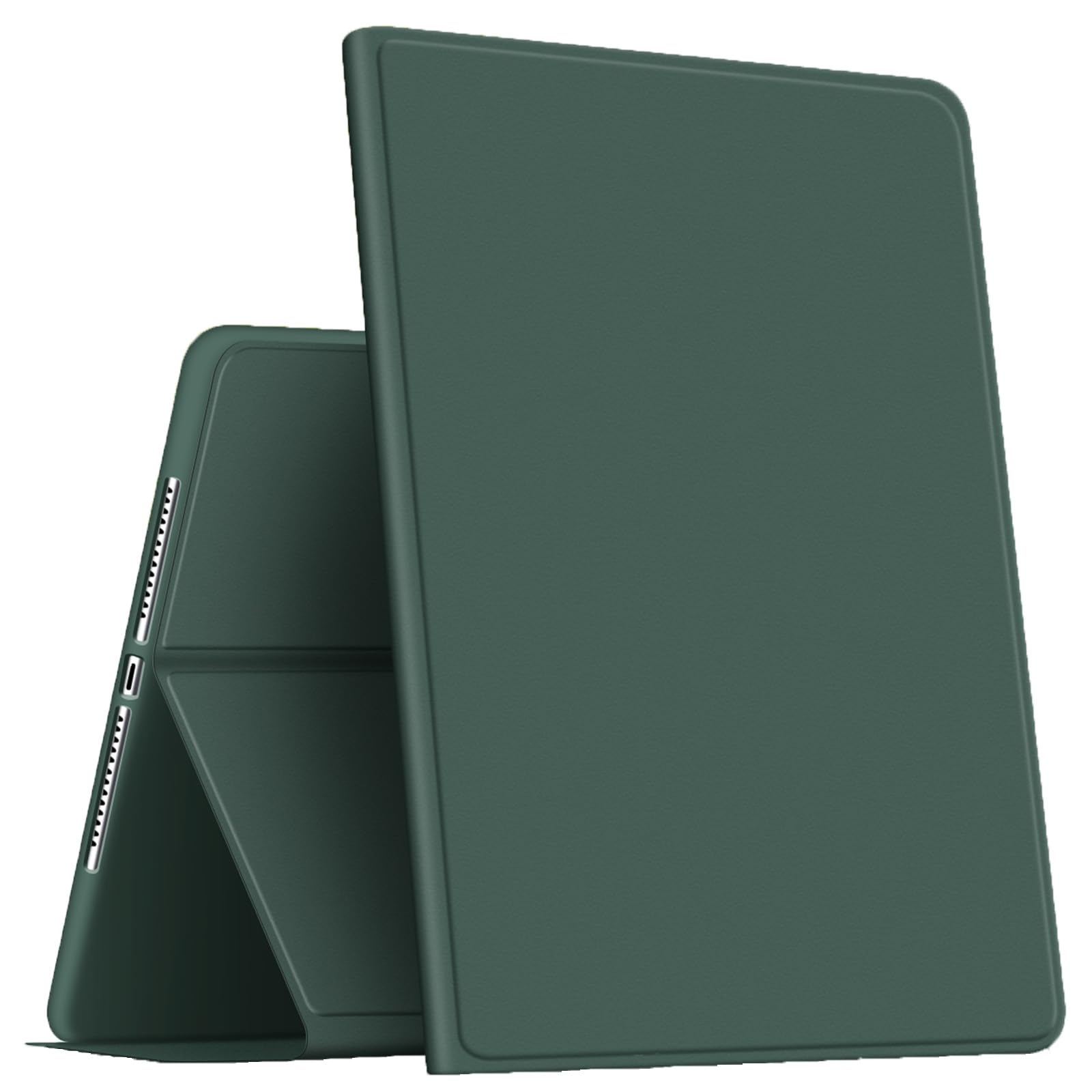 VAGHVEO Case for iPad Mini/Mini 2 / Mini 3 7.9 Inch Cover, PU Leather Shockproof Smart Cases Adjust Stand [Auto Wake/Sleep], Flexible Soft TPU Protective Back Cover for Apple Mini 1 2 3, Dark Green