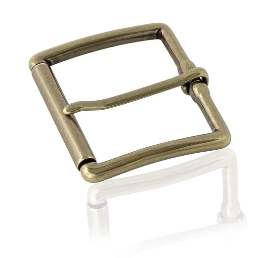 Frederic+Hermano Gürtelschnalle Buckle 50mm Metall Messing Antik - Buckle Plain - Dornschliesse Für Gürtel Mit 5cm Breite - M