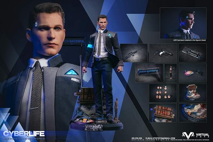 Amazon Tbmodel Vts Toys 1 6 フィギュア デトロイト革命 The Negotiator 交渉人 素体 セット Led ヘッド アクションフィギュア アクセサリー Vm 028 フィギュア ドール 通販