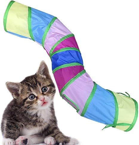 Ruibuy Tunnel En Toile Pour Chat Avec Ballon Suspendu Pour Chats Lapins Chatons Et Chiens De Chasse De Chasse Et De Repos Amazon Fr Animalerie