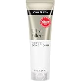 John Frieda ULTRAfiller+ Thickening Conditioner, Biotin, 8.3 fl oz | Strengthens Thin, Damaged Hair, Biotin and Hyaluronic Acid Formula, Volumizing, Fuller Thicker Results, Fine Hair
