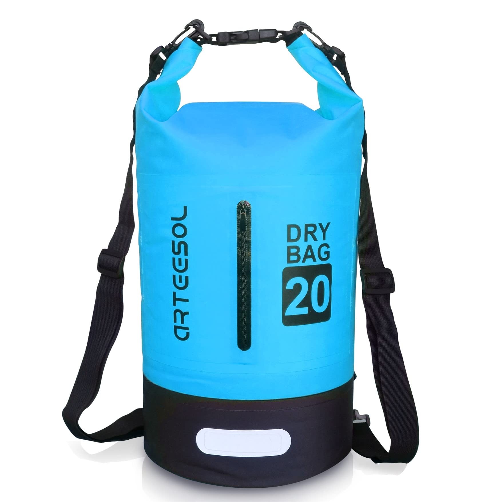 Blackace arteesol Dry Bag 5L/10L/20L/30L Wet Bag Waterproof Bag with Phone Pouch Double Shoulder Strap Backpack for Travelling Fishing Cycling Kayaking Swimming Boating Beach