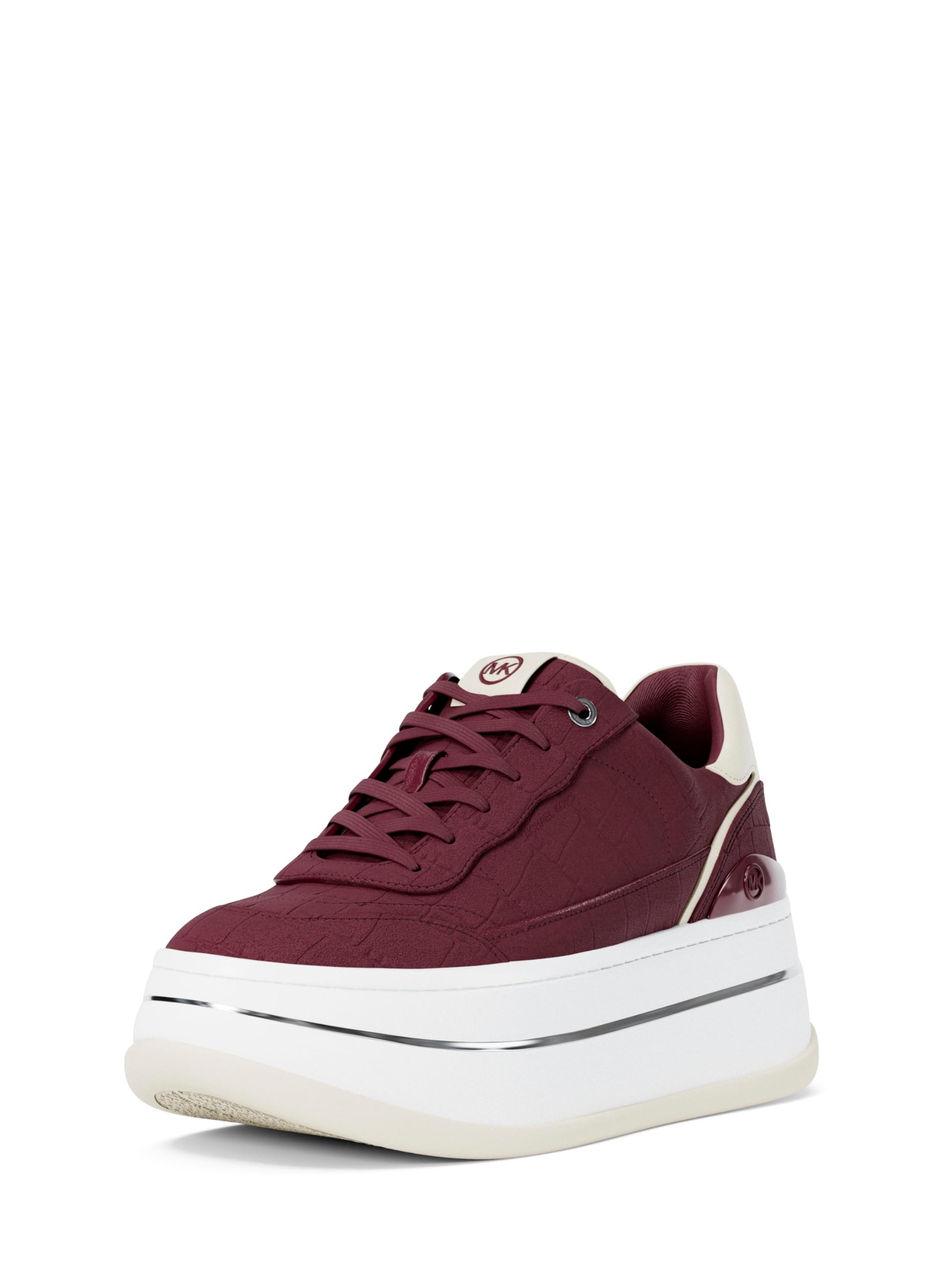 Michael Kors Women’s Hayes Lace Up Sneaker, Oxblood, 6