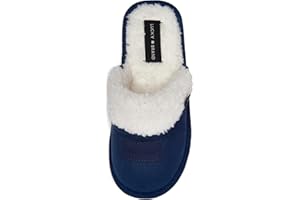 Lucky Brand Boy's Fleece Clog Micro Suede Tab Slippers – Warm and Comfortable Indoor Footwear