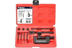 Prokomon 13 Pieces Chain Breaker Tool Kit; ATV Bike Motorcycle Chain Rivet Tool; Chain Link Removal Tool for Cam 25 to 630 Chains