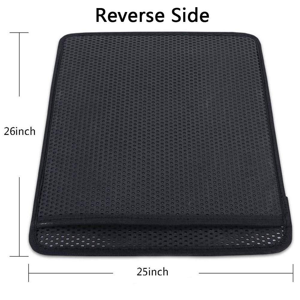 SPOMR Cat Litter Mat Litter XL Double Layer Honeycomb Cat and Dog Litter Trapper with Waterproof Base Layer/Large Litter Mat/EVA Foam Rubber - Cats Litter Mat for Litter Box（26x25 in）