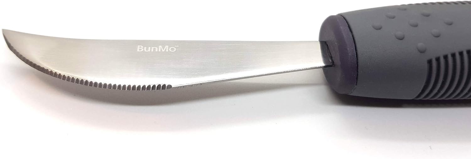 BUNMO Adaptive Utensils for Elderly/Arthritis/Weak Hand Grip & Handicapped - Convenient Travel Pouch: Health & Personal Care