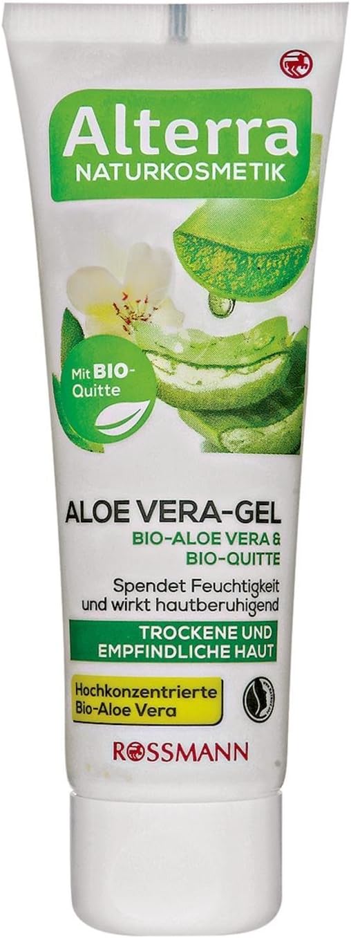 Alterra Aloe Vera Gel Organic Aloe Vera & Organic Quince - 50 mL (1.76 oz), 50 ml (Pack of 1)