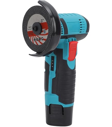 Vanttokeey 3-Inch 12V Cordless Angle Grinder – 500W, 19500 RPM, With 1300mAh Battery For Cutting & Polishing Wood, Tile & Metal
