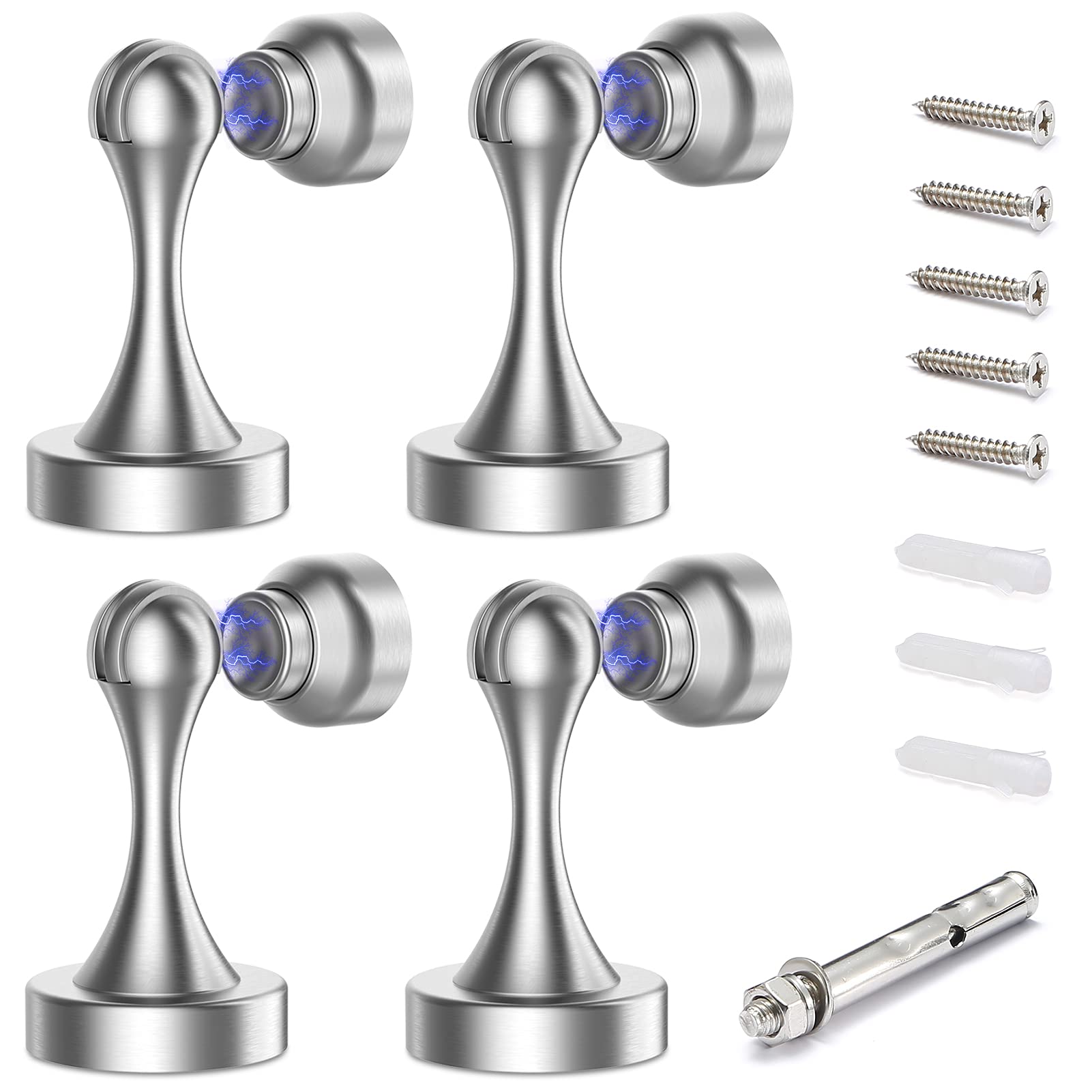 Photo 1 of Magnetic Door Stop Stainless Steel?Door Stopper, Heavy Duty for Various Door Types, Keep Your Door Open, Wall Mount Door Holder/Catch