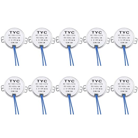 10pcs 2.5-3RPM Motor síncrono de la placa giratoria del ...